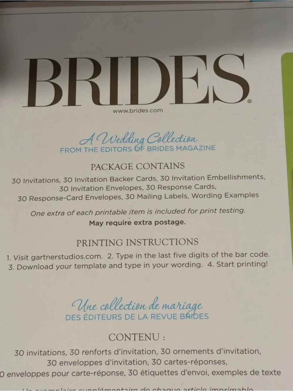Blue and White Wedding Invitation Suite rsvp